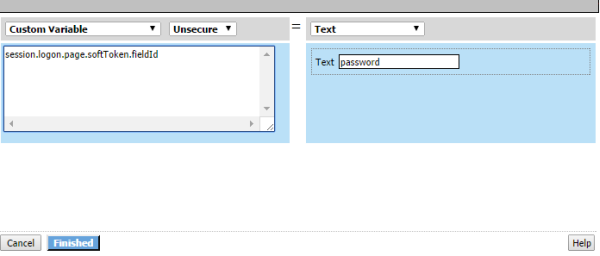 Variable Assign access policy item popup screen for adding a new entry