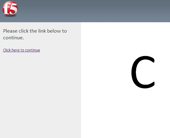 Default message page