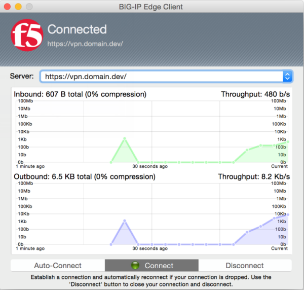 User interface on a Mac