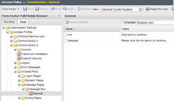 General customization for Message Box