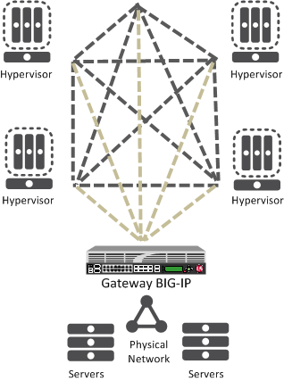 BIG-IP system as a network virtualization gateway