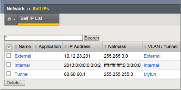 Self IP addresses required for a MAP configuration