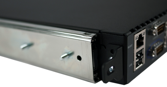 Front        mounting bracket attached to outer and inner rail