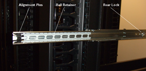 Proper position of ball retainer in extended outer        rail
