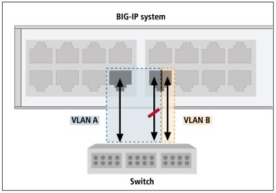 A local BIG-IP system that transmits and receives LLDPDUs