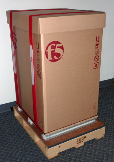 Shipping box with RMA straps