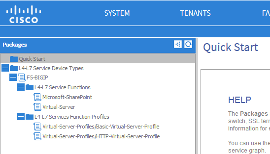 apic device package imported